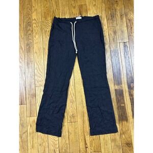 Ashley Free Style Womens Linen Blend‎ Lounge Pants Drawstring Casual Comfy M